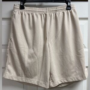 MADE Practice Mesh Shorts Beige Small